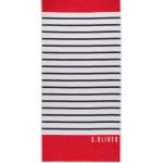 Beach Towel Stripe Navy/Red