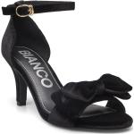 Naisten Mustat Samettiset Koon 38 Bianco Footwear Korkeakorkoiset sandaalit 