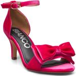 Naisten Neonpinkit Samettiset Bianco Footwear Korkeakorkoiset sandaalit alennuksella 