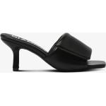 Naisten Mustat Keinonahkaiset Koon 37 Neliökärkiset Slip on -malliset Bianco Footwear Korkeakorkoiset sandaalit 5-7cm koroilla alennuksella 