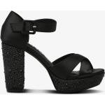 Naisten Mustat Tekstiilistä valmistetut Koon 41 Bianco Footwear Korkeakorkoiset sandaalit kesäkaudelle yli 9cm koroilla 