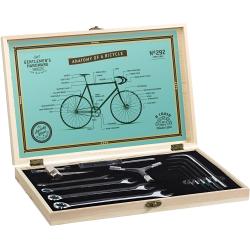 Bicycle Tool Kit In Wooden Box Brown Gentlemen's Hardware