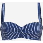 Naisten Siniset Polyesteriset Raidalliset Koon 70A Kaarituelliset Bikiniyläosat alennuksella 