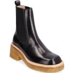 "Booties - Flat - With Elastic Shoes Chelsea Boots Black ANGULUS"