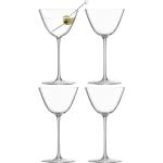 Borough Martini Glass Set 4 Home Tableware Glass Cocktail Glass Nude LSA International