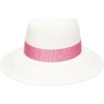 Borsalino Claudette bow-detail straw hat - Pink