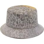 Naisten Hopeanväriset PVC-muoviset Leopardikuvioiset BORSALINO Leopardi-aiheiset Bucket-hatut alennuksella 