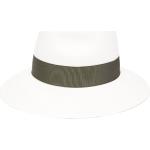 Borsalino woven straw hat - White