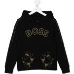 BOSS Kidswear logo-print hoodie - Black