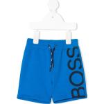 BOSS Kidswear logo-printed track shorts - Blue