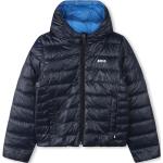 BOSS Kidswear reversible puffer hooded jacket - Blue