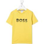 Naisten Keltaiset Lyhythihaiset HUGO BOSS BOSS O -kaula-aukkoiset Logo-t-paidat alennuksella 