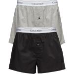 Boxer Slim 2Pk Underwear Boxer Shorts Musta Calvin Klein