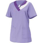 BP 1664-400-87-38n Women's Pull-On Tunic 1/2 Sleeve V-Neck with Coloured Trim 215.00 g/m² Fabric Blend, Purple, 38n