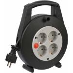 Brennenstuhl 1092200 5 M Cable Reel 4 Outlets With Circuit Breaker Noir