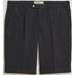 Briglia 1949 Pleated Cotton Shorts Black