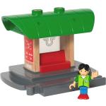 Brio 33840 Togstation Med Lydoptager Toys Toy Cars & Vehicles Toy Vehicles Train Accessories Multi/patterned BRIO