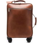 Brunello Cucinelli logo-embossed suitcase - Brown