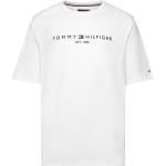 Miesten Valkoiset Koon 5 XL Lyhythihaiset Tommy Hilfiger Logo-t-paidat 