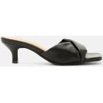 Naisten Mustat Koon 38 Neliökärkiset Bubbleroom Korkeakorkoiset sandaalit 5-7cm koroilla 