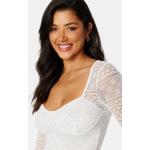 BUBBLEROOM Olina lace bustier top Offwhite XL
