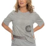 Naisten Harmaat Calvin Klein O -kaula-aukkoiset Logo-t-paidat 