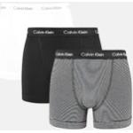 Calvin Underwear - 3-Pack Mid Rise Trunks Cotton Stretch - Multi - Male - S