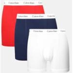 Calvin Underwear - 3-Pack Mid Rise Trunks Cotton Stretch - Multi - Male - XS