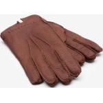 CAMILLO Peccary Gloves Cashmere-Lined Tobacco