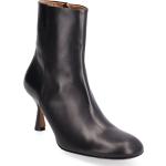 Carisio Black Nappa Shoes Boots Ankle Boots Ankle Boots With Heel Black ATP Atelier