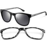 Carrera 5023/S Interchangeable Rectangular Sunglasses, BLACK IKD
