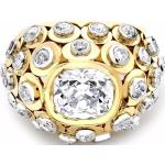 Cartier pre-owned 18kt yellow gold Retro Paris diamond bombé ring