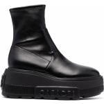 Casadei C-Chain platform ankle boots - Black
