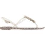 Casadei crystal strap jelly sandals - Silver