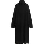 Cashmere Roll-Neck Dress - Black