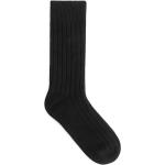 Cashmere Rib Socks - Black