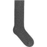 Cashmere Rib Socks - Grey
