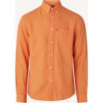Miesten Oranssit Casual-tyyliset Koon M Lexington Clothing Pellavakauluspaidat 