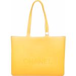 Naisten Keltaiset Kumiset Chanel Tote-laukut 