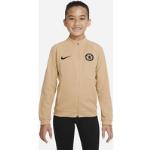 Chelsea F.C. Academy Pro Younger Kids' Knit Football Jacket - Brown