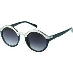 Chic-Net sunglasses around top edge metal Glamour Vintage Retro 400UV John Lennon black silver