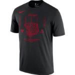 Miesten Mustat Casual-tyyliset Nike Chicago Bulls Perus-t-paidat 