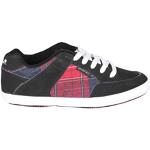 Circa Skateboard women's shoes 205 Vulc Black/Red Plaid sneakers shoes, shoe size:37