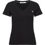 Naisten Mustat Koon M Lyhythihaiset Calvin Klein Jeans V -kaula-aukkoiset V-aukkoiset t-paidat 
