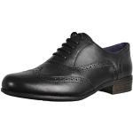 Clarks Women's Hamble Oak Derby Low Lace Up Shoes (Hamble Oak) - Black leather, size: 41.5 EU