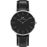 Classic 40 Sheffield S Black Accessories Watches Analog Watches Silver Daniel Wellington