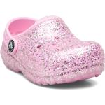 Lasten Vaaleanpunaiset Klassiset Koon 23 Crocs Classic Glitter Kengät 