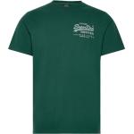 Classic Vl Heritage Chest Tee Tops T-shirts Short-sleeved Green Superdry