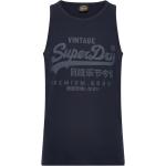 Classic Vl Heritage Vest Tops T-shirts Sleeveless Navy Superdry