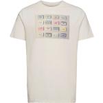 Clive Recycled Cotton Printed T-Shirt Tops T-shirts Short-sleeved White Kronstadt